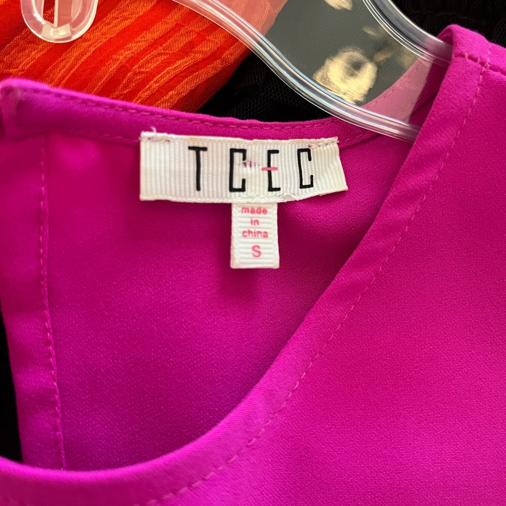 Hot Pink Ruffle Dress - Picture 4 of 4